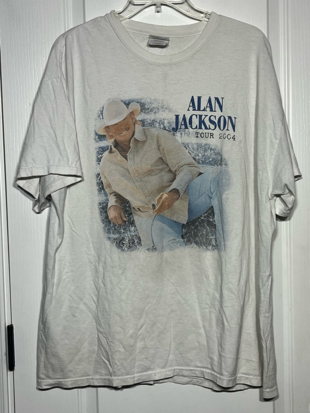 Alan Jackson White Graphic Short Sleeve Tee